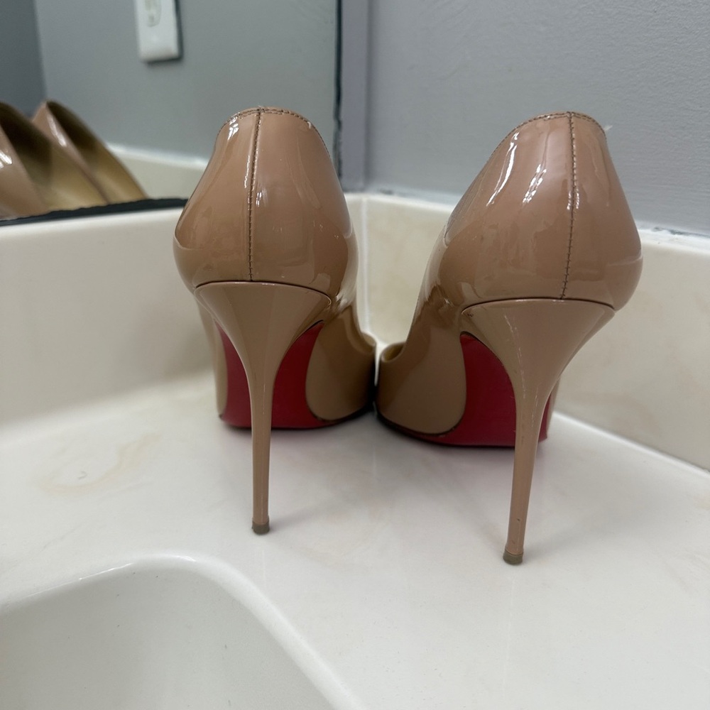 Christian Louboutin Nude Corneille Heels View 4